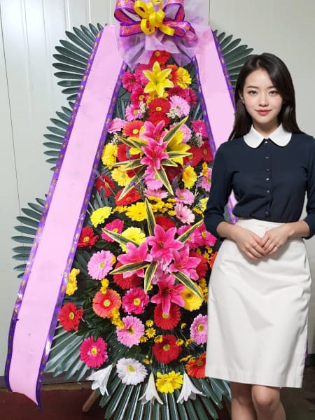 아모르하우스 웨딩 3단화환 기본형